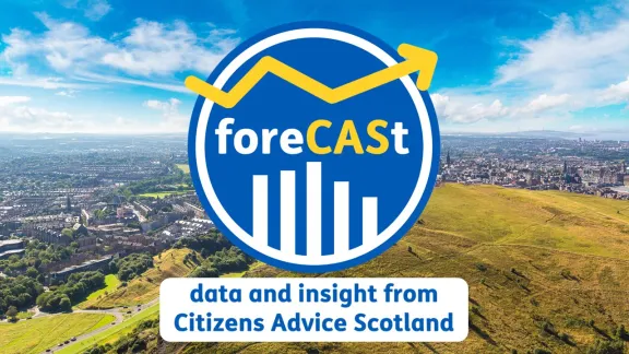 foreCASt: data and insight from Citizens Advice Scotland logo